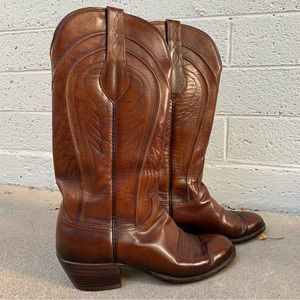 LUCCHESE | Vintage 1883 Seville Leather Boots - Size 8A [NARROW]
